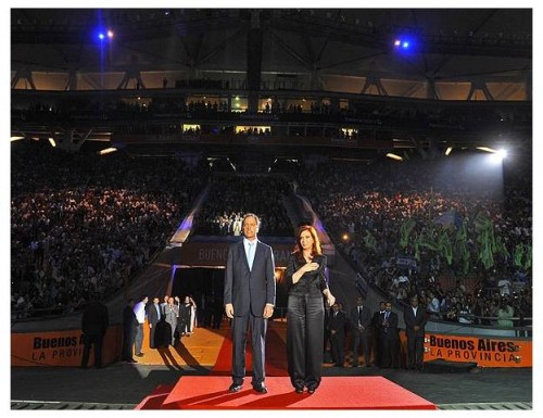Cristina Fernández y Daniel Scioli encabezaron la inauguración del Estadio de La Plata