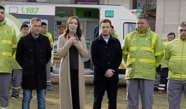 Vidal inauguró nuevas ambulancias para el SAME en Moreno